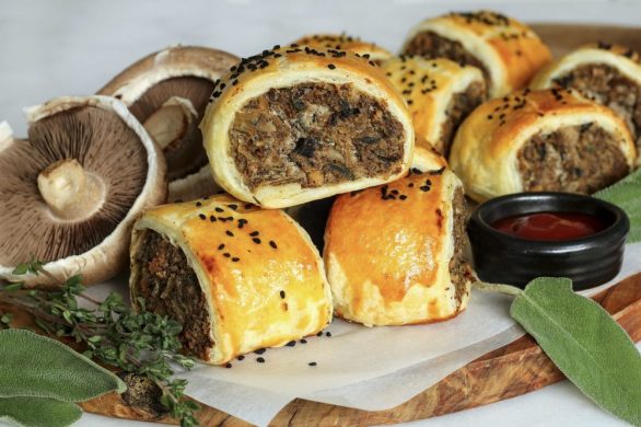 Mushroom & Tofu Sausage Rolls